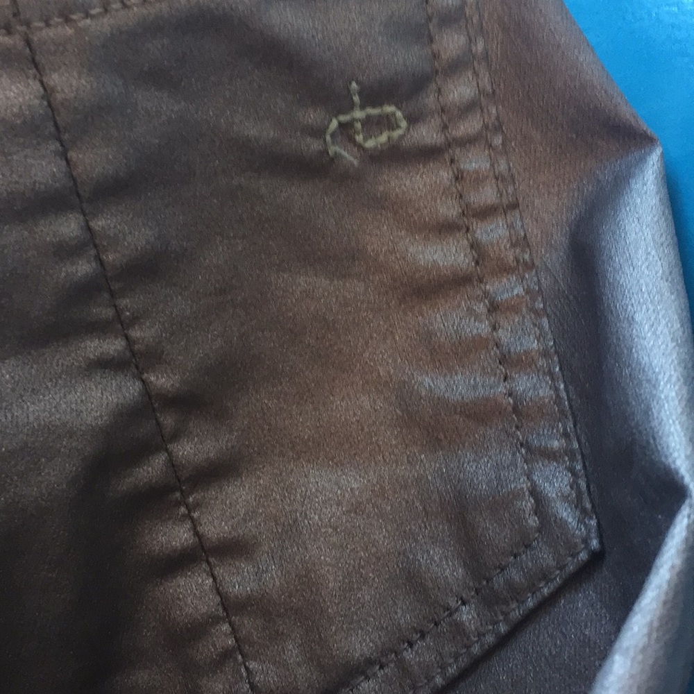 (EUC) Rag & Bone The Legging coated metallic jean - Picture 10 of 10